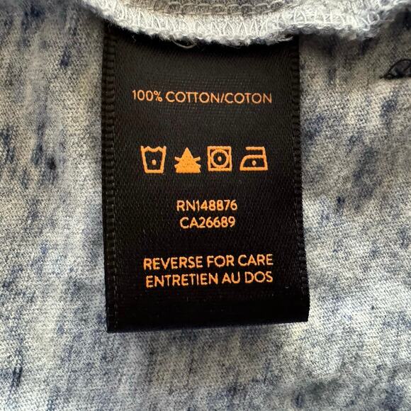 Good Man Brand Premium Cotton Heathered Blue V-Notch Neck Short Sleeve T Shirt M - Picture 9 of 9